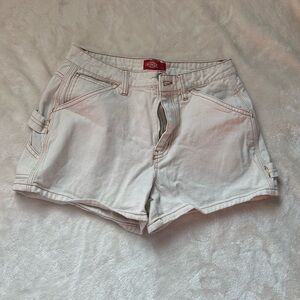 Women's Cream Cargo Shorts